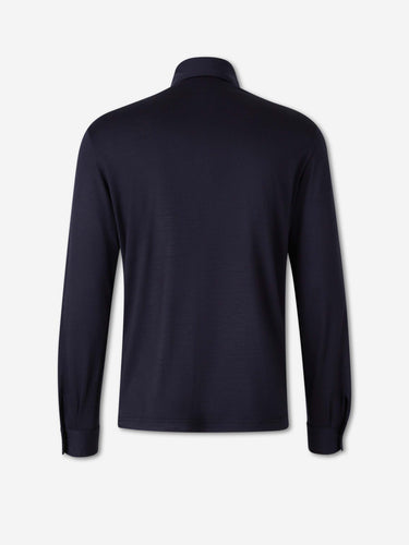 Herno Hombre Barcelona Polo Fino Lana color Azul Marino sku 551-000416 02 - Foto 2