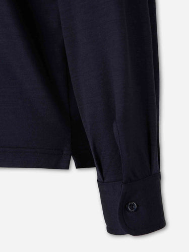 Herno Hombre Barcelona Polo Fino Lana color Azul Marino sku 551-000416 02 - Foto 4