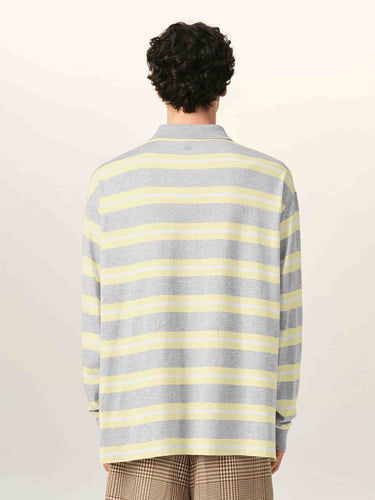 Ami Paris Hombre Barcelona Polo Listado Algodón color Multicolor sku 551-000417 01 - Foto 3