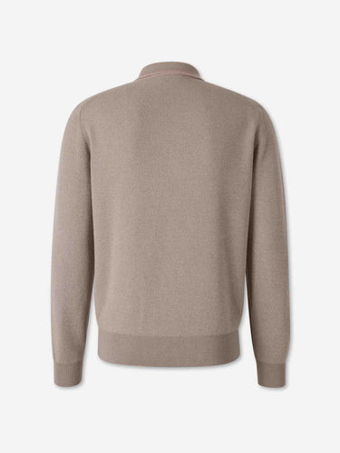 Brioni Hombre Barcelona Jersey Fino Cuello Polo color Taupe sku 551-000418 01 - Foto 2