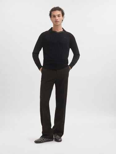 Wales Bonner Hombre Barcelona Jersey Cuello Polo Roots color Negro sku 551-000419 01 - Foto 1