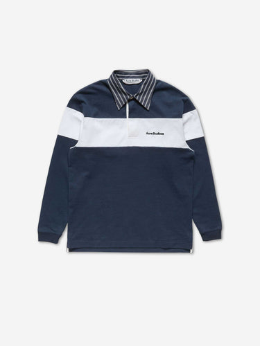 Acne Studios Hombre Barcelona Polo Rayas Algodón color Azul Marino sku 551-000423 01 - Foto 1