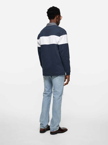 Acne Studios Hombre Barcelona Polo Rayas Algodón color Azul Marino sku 551-000423 01 - Foto 4