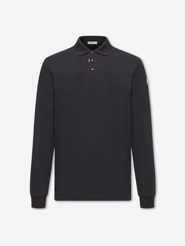 Moncler Hombre Barcelona Polo Liso Algodón color Azul Marino sku 551-000424 01 - Foto 1