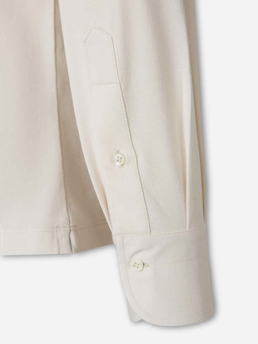 Brunello Cucinelli Hombre Barcelona Polo Punto Algodón color Marfil sku 551-000428 02 - Foto 4