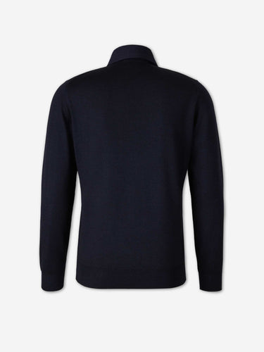 Santa Eulalia Hombre Barcelona Polo Fino Lana Merino color Azul Marino sku 551-000429 01 - Foto 2