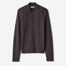 Lemaire Hombre Barcelona Polo Punto Lana color Marrón Oscuro sku 551-000438 00 - Foto 1
