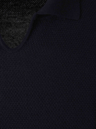 Zanone Hombre Barcelona Jersey Cuello Polo color Azul Marino sku 551-000439 01 - Foto 3