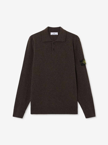 Stone Island Hombre Barcelona Jersey Cuello Polo color Marrón Oscuro sku 551-000441 01 - Foto 1