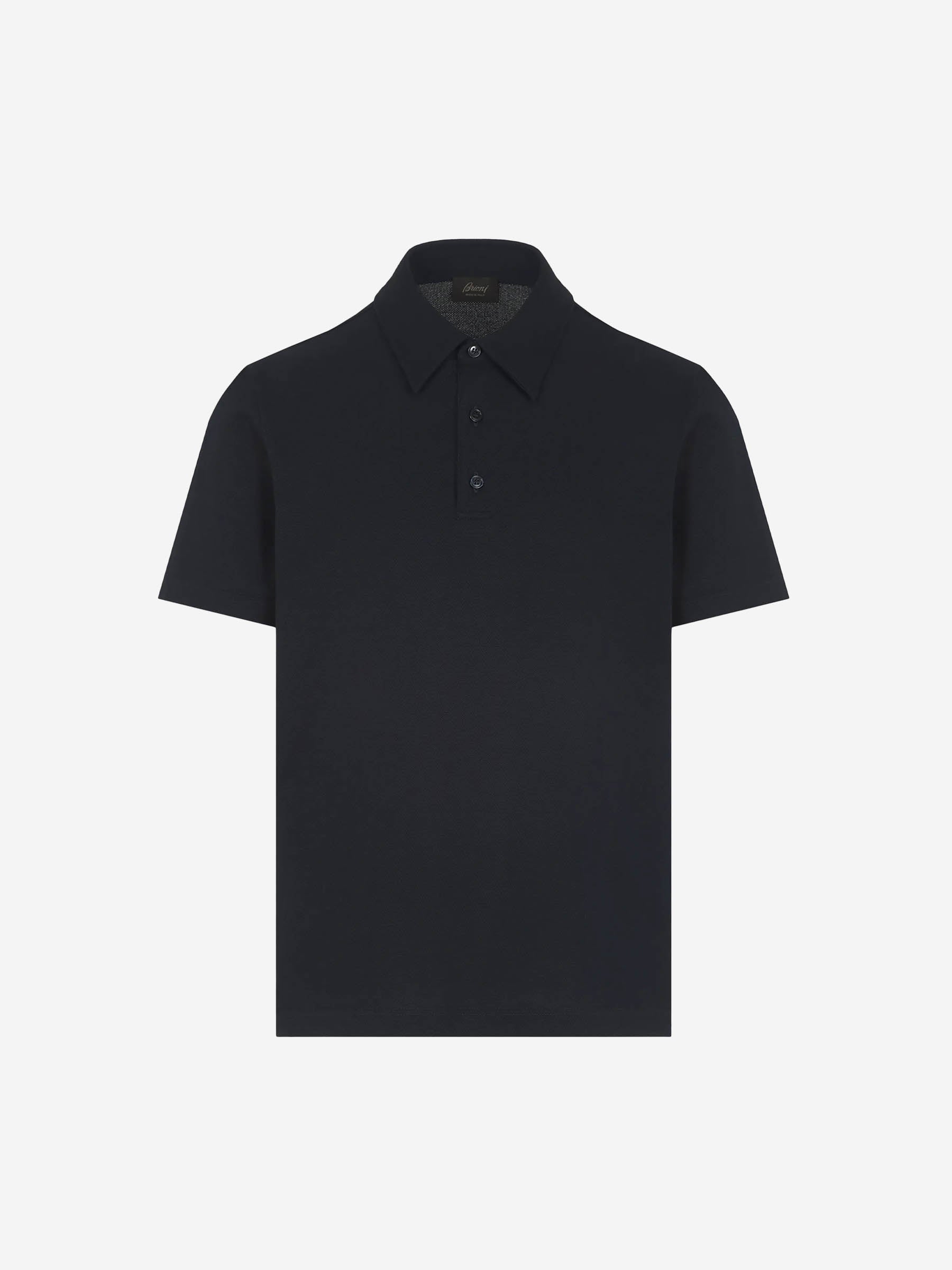 Brioni Hombre Barcelona Polo Piqué Algodón color Azul Noche sku 552-001515 03 - Foto 1