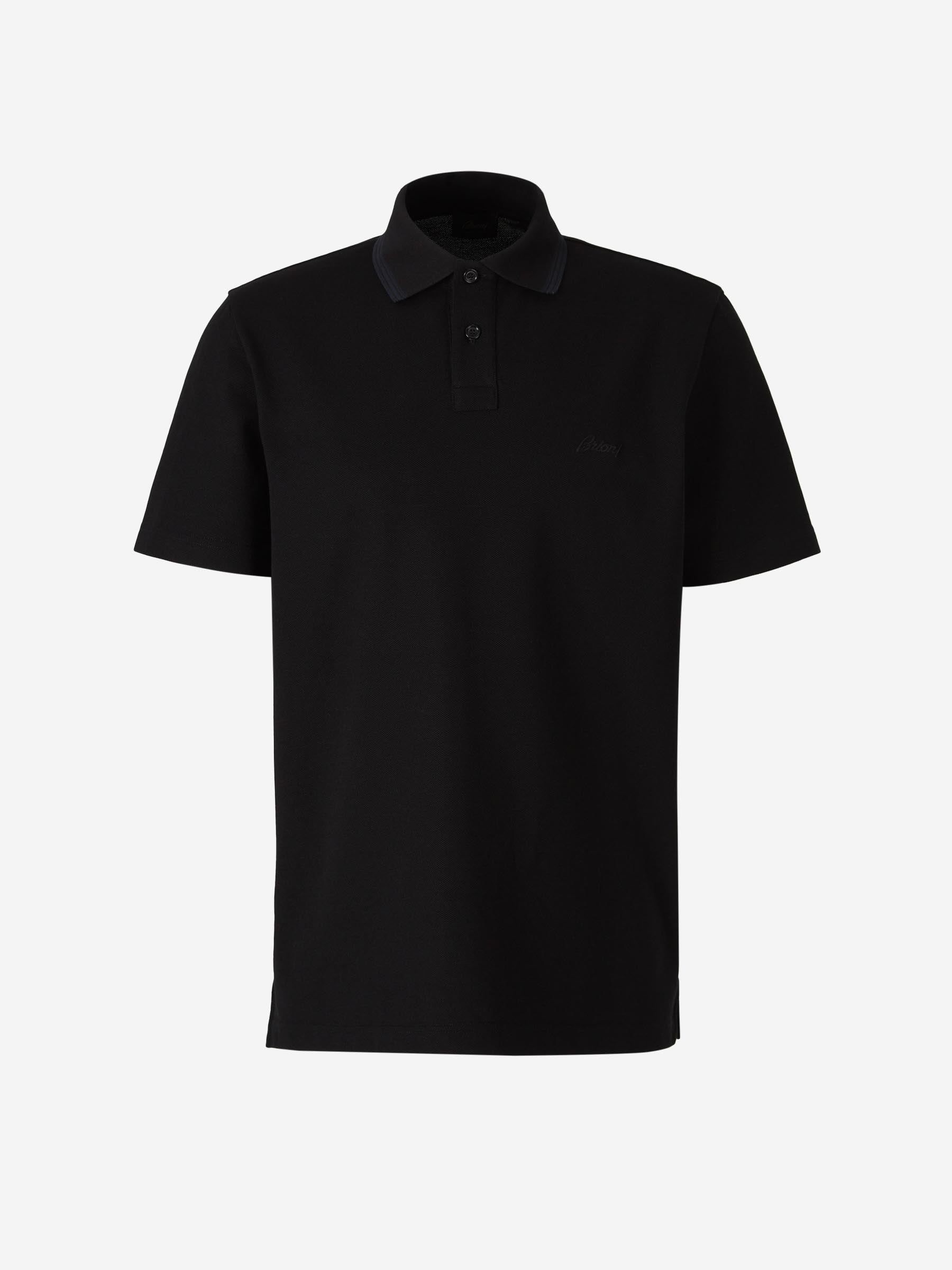 Brioni Hombre Barcelona Polo Vestir Algodón color Negro sku 552-001552 01 - Foto 1