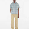 Burberry Hombre Barcelona Polo Check Algodón color Azul Celeste sku 552-001614 02 - Foto 1