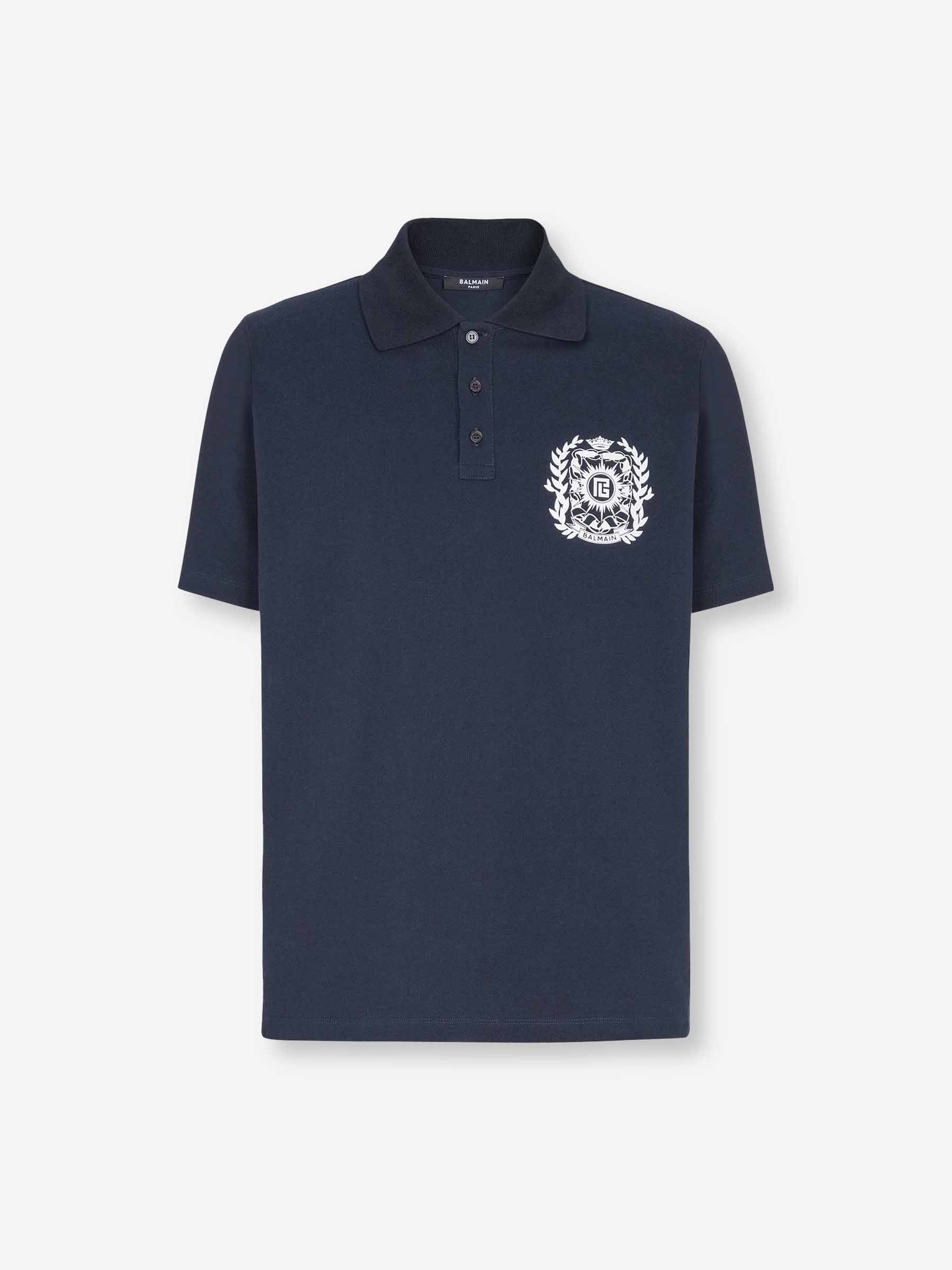 Balmain Hombre Barcelona Polo Logo Estampado color Blanco sku 552-001618 02 - Foto 1