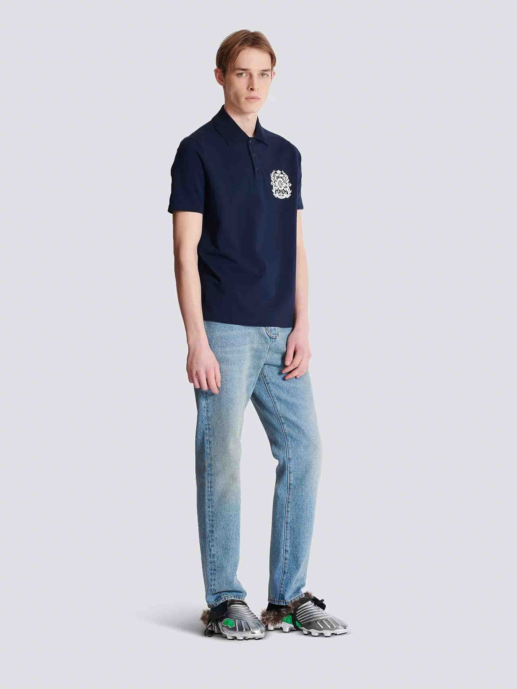 Balmain Hombre Barcelona Polo Logo Estampado color Blanco sku 552-001618 02 - Foto 2
