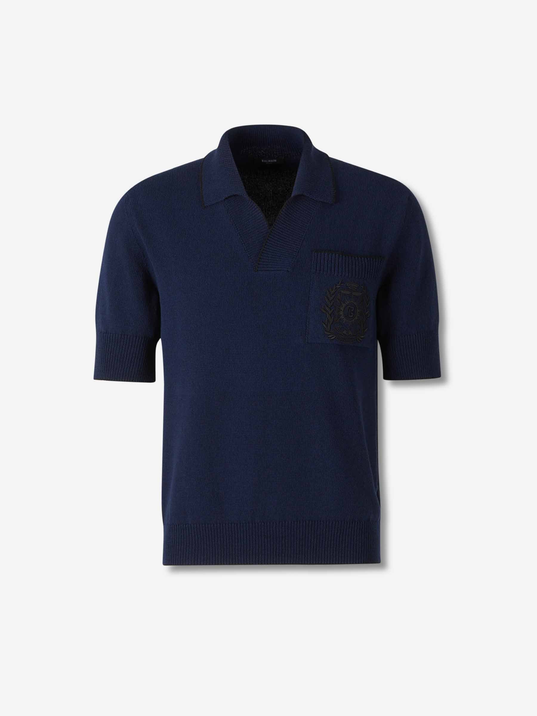Balmain Hombre Barcelona Polo Punto Bordado color Azul sku 552-001621 02 - Foto 1