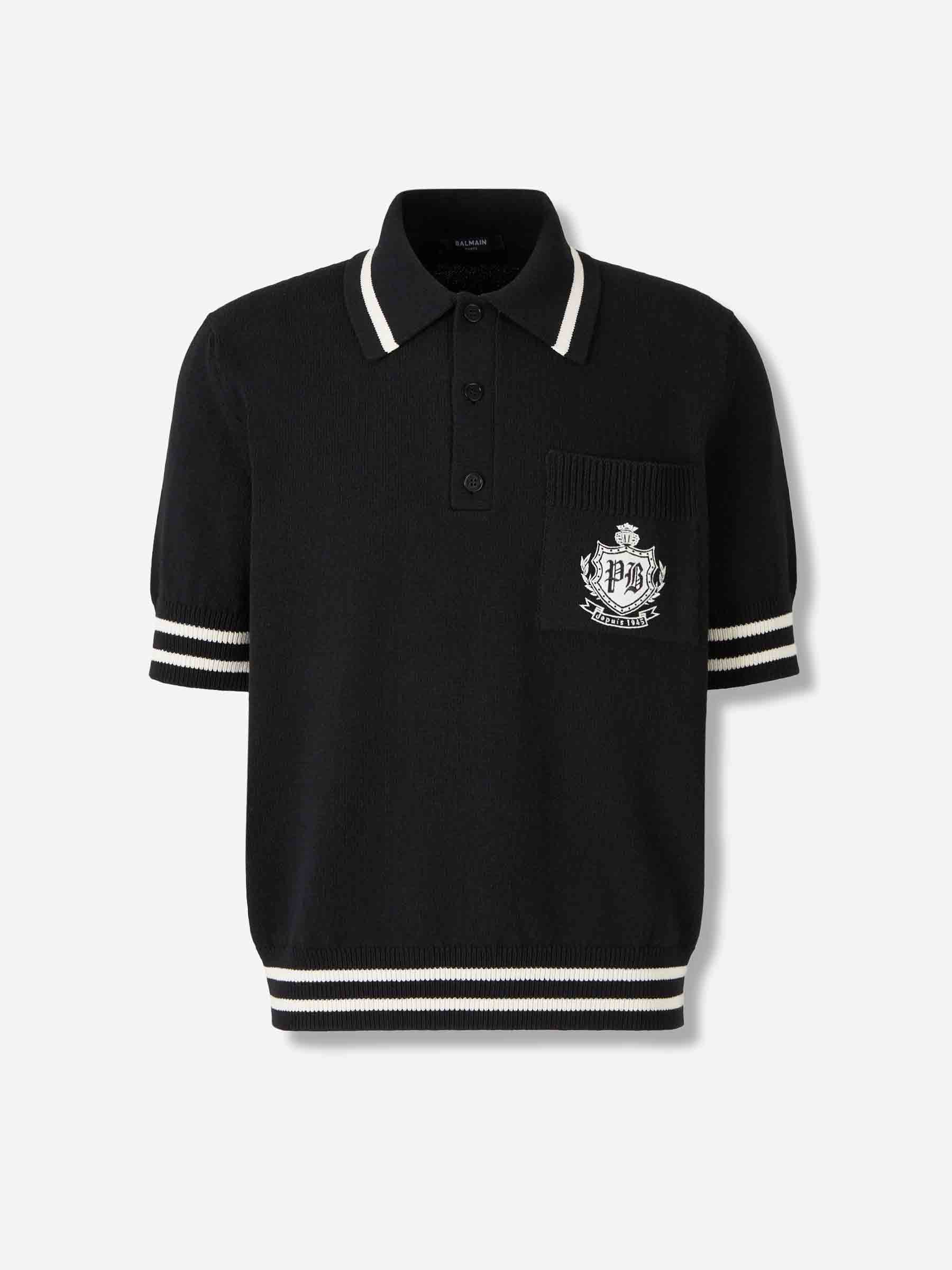 Balmain Hombre Barcelona Polo Punto Logo color Negro sku 552-001622 01 - Foto 1