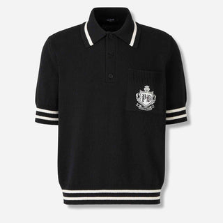Balmain Hombre Barcelona Polo Punto Logo color Negro sku 552-001622 01 - Foto 1