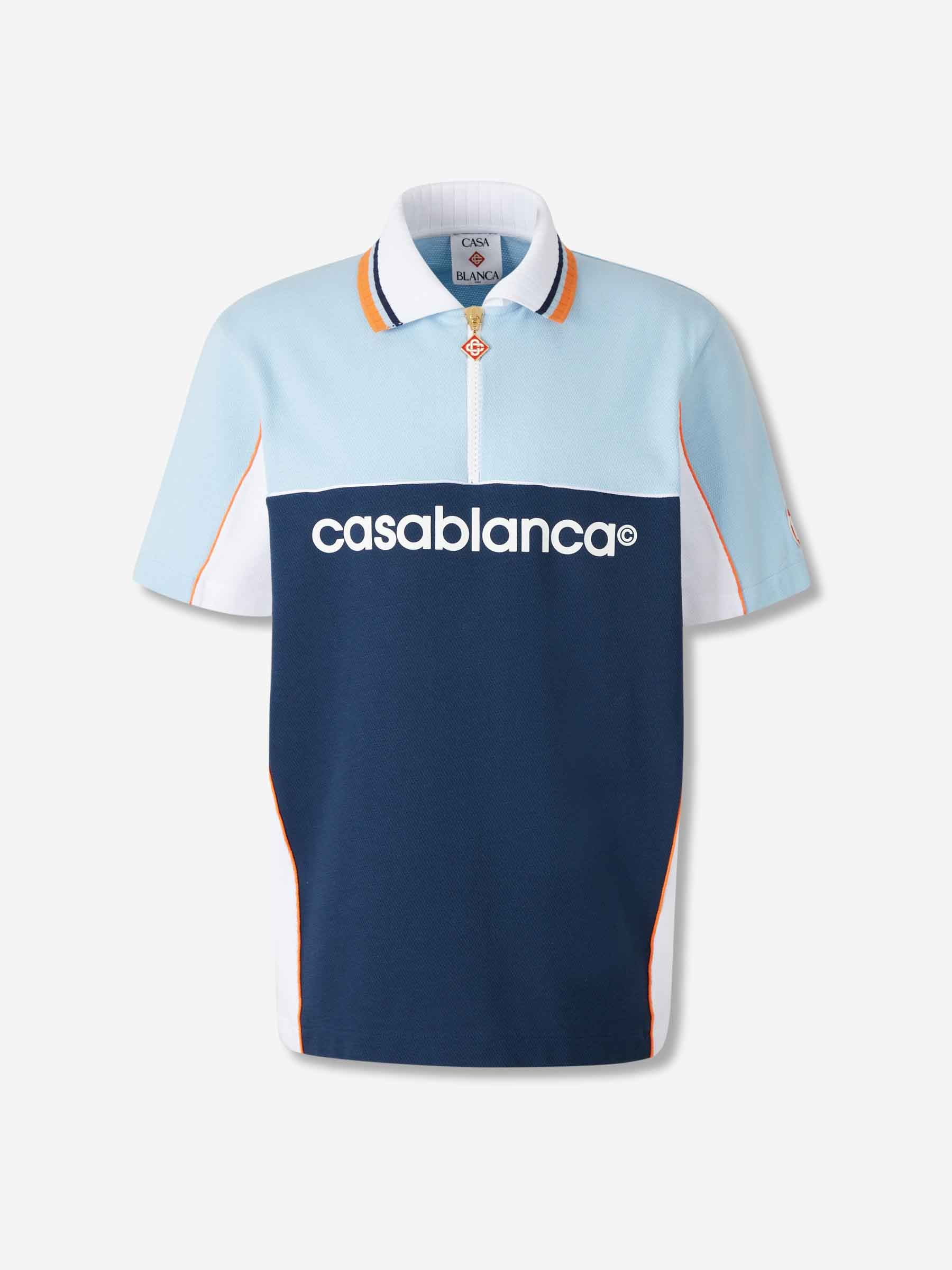 Casablanca Hombre Barcelona Polo Cremallera Logo color Azul sku 552-001625 01 - Foto 1