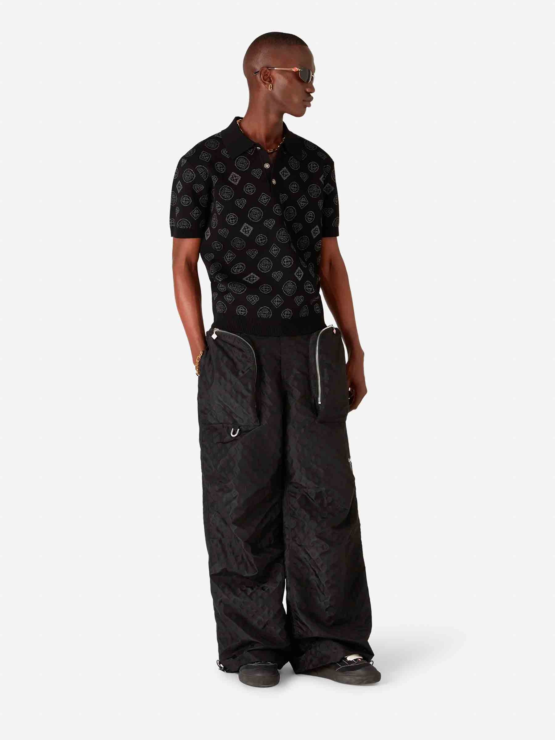Casablanca Hombre Barcelona Polo Monograma Jacquard color Negro sku 552-001627 01 - Foto 2