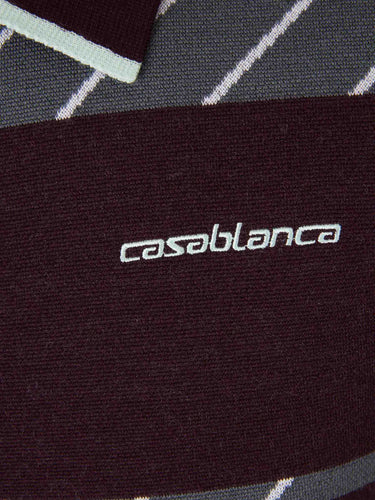 Casablanca Hombre Barcelona Polo Punto Cremallera color Burdeos sku 552-001628 01 - Foto 4