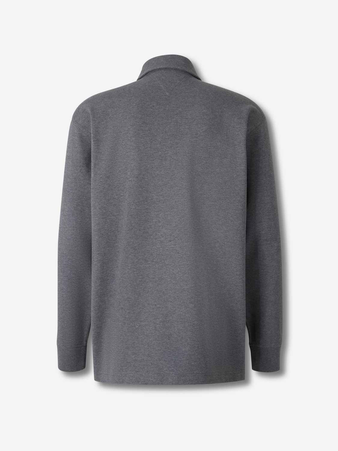 Bottega Veneta Hombre Barcelona Polo Algodón Manga Larga color Gris Antracita sku 552-001629 01 - Foto 2