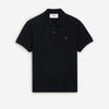 Ami Paris Hombre Barcelona Polo Algodón Corazón color Negro sku 552-001635 02 - Foto 1