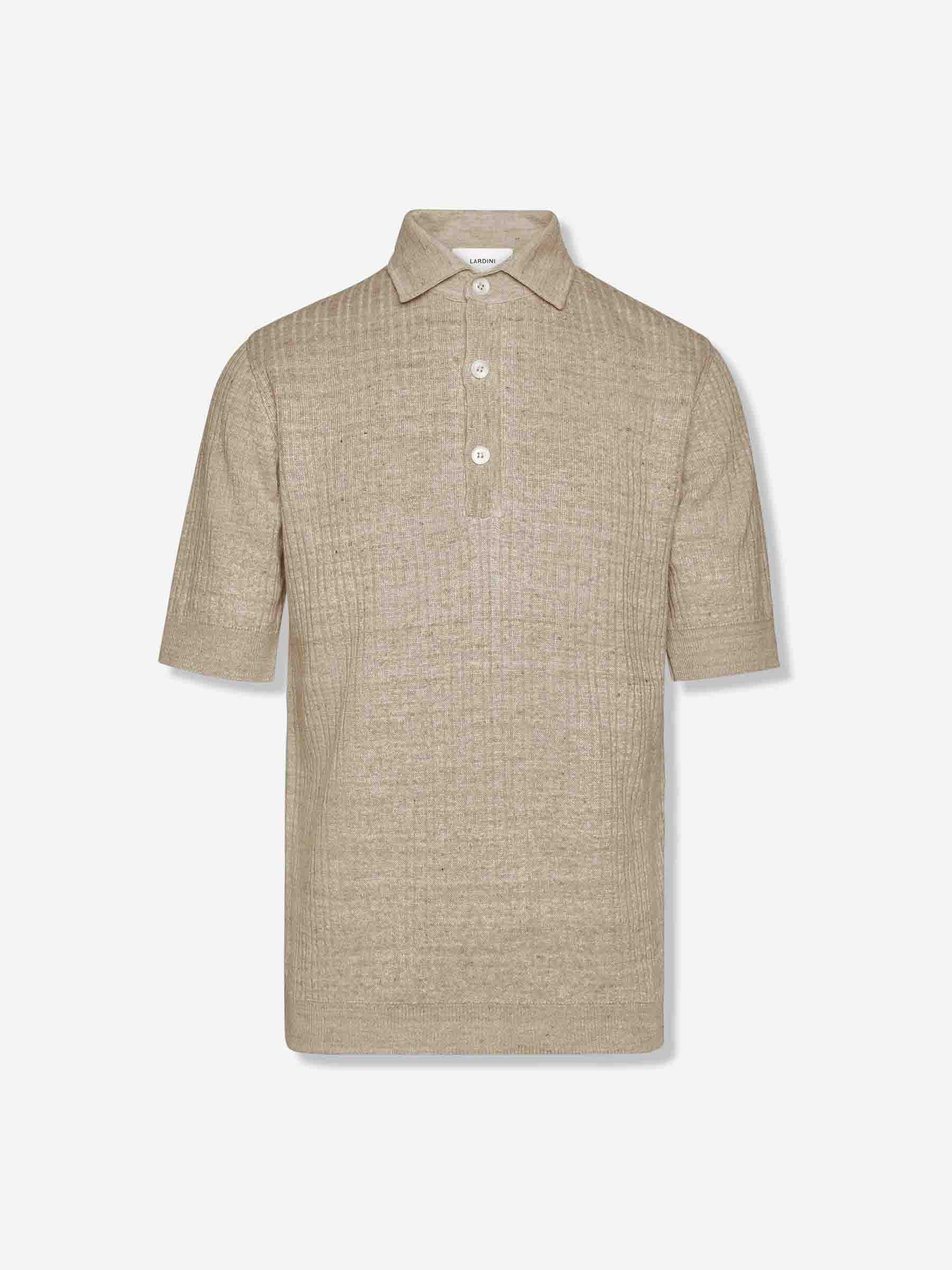 Lardini Hombre Barcelona Polo Punto Tricot color Beige sku 552-001641 01 - Foto 1
