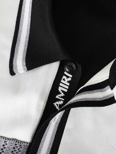 Amiri Hombre Barcelona Polo MA Striped color Blanco Y Negro sku 552-001642 01 - Foto 3