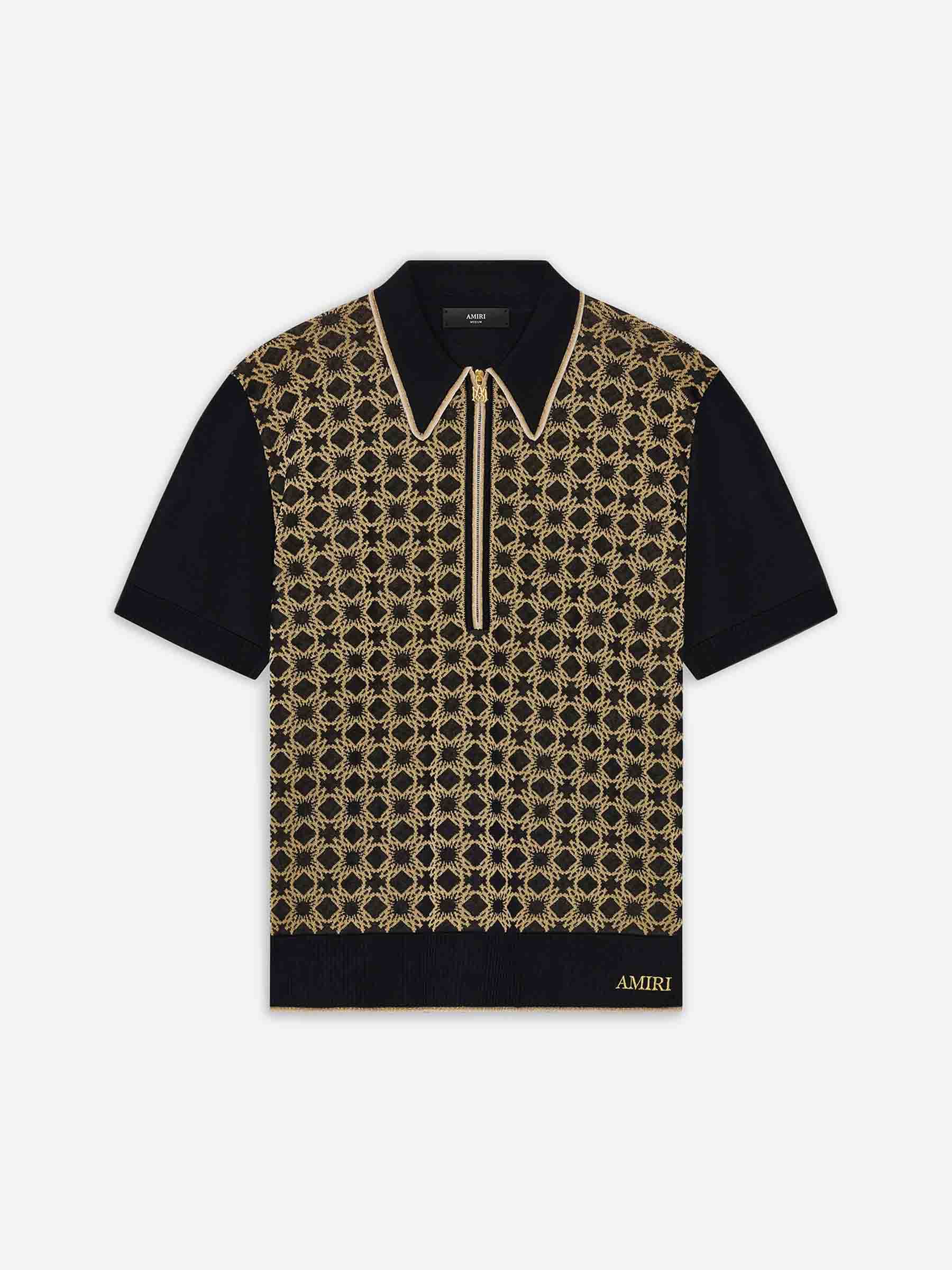 Amiri Hombre Barcelona Polo Ma Quad color Negro sku 552-001643 01 - Foto 1