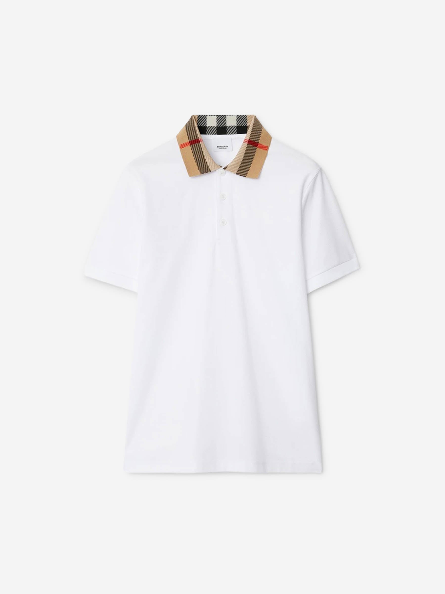 Burberry Hombre Barcelona Polo Manga Corta color Blanco sku 552-001646 01 - Foto 1