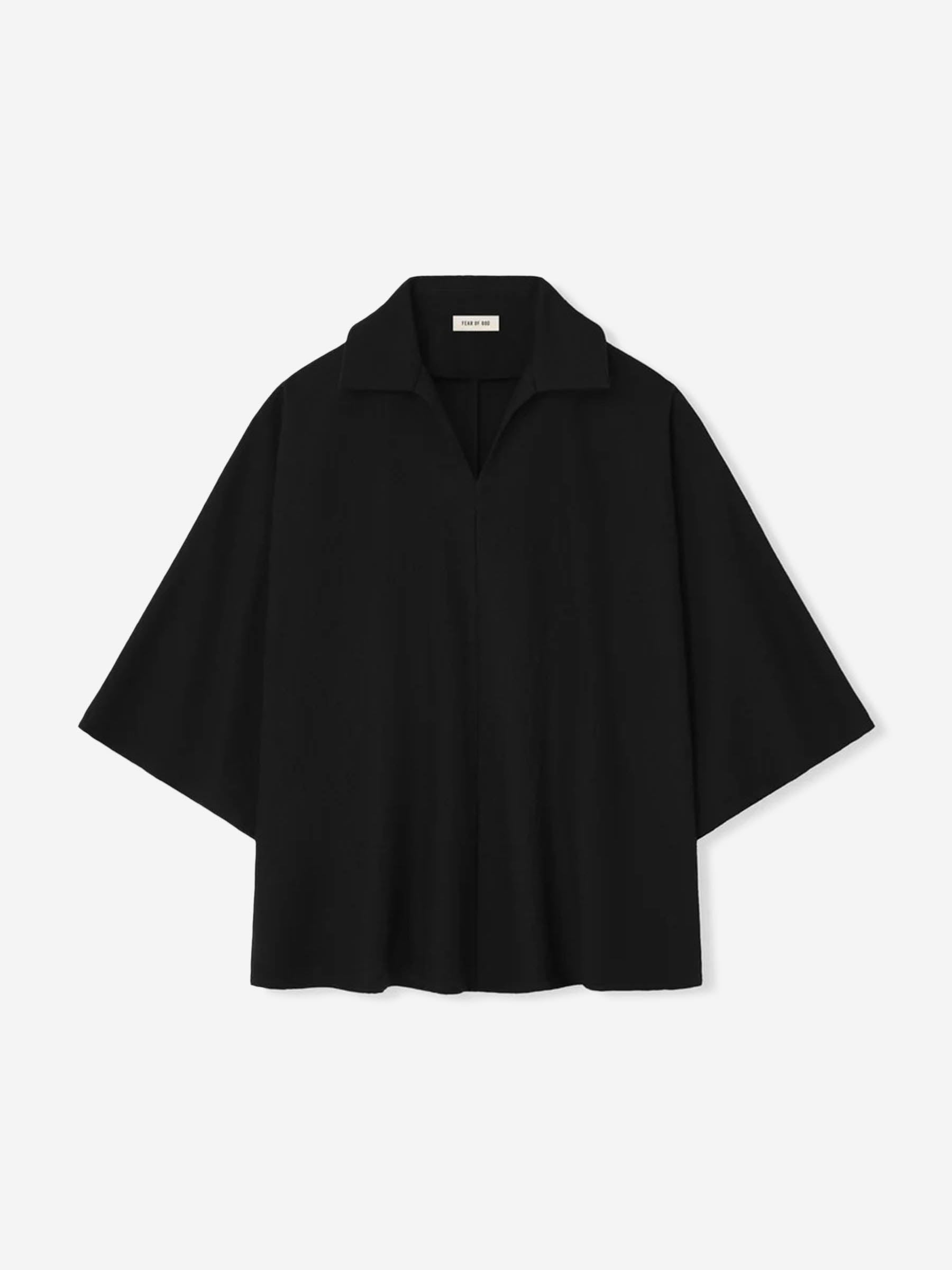Fear of God Hombre Barcelona Polo Lana Virgen color Negro sku 552-001650 01 - Foto 1