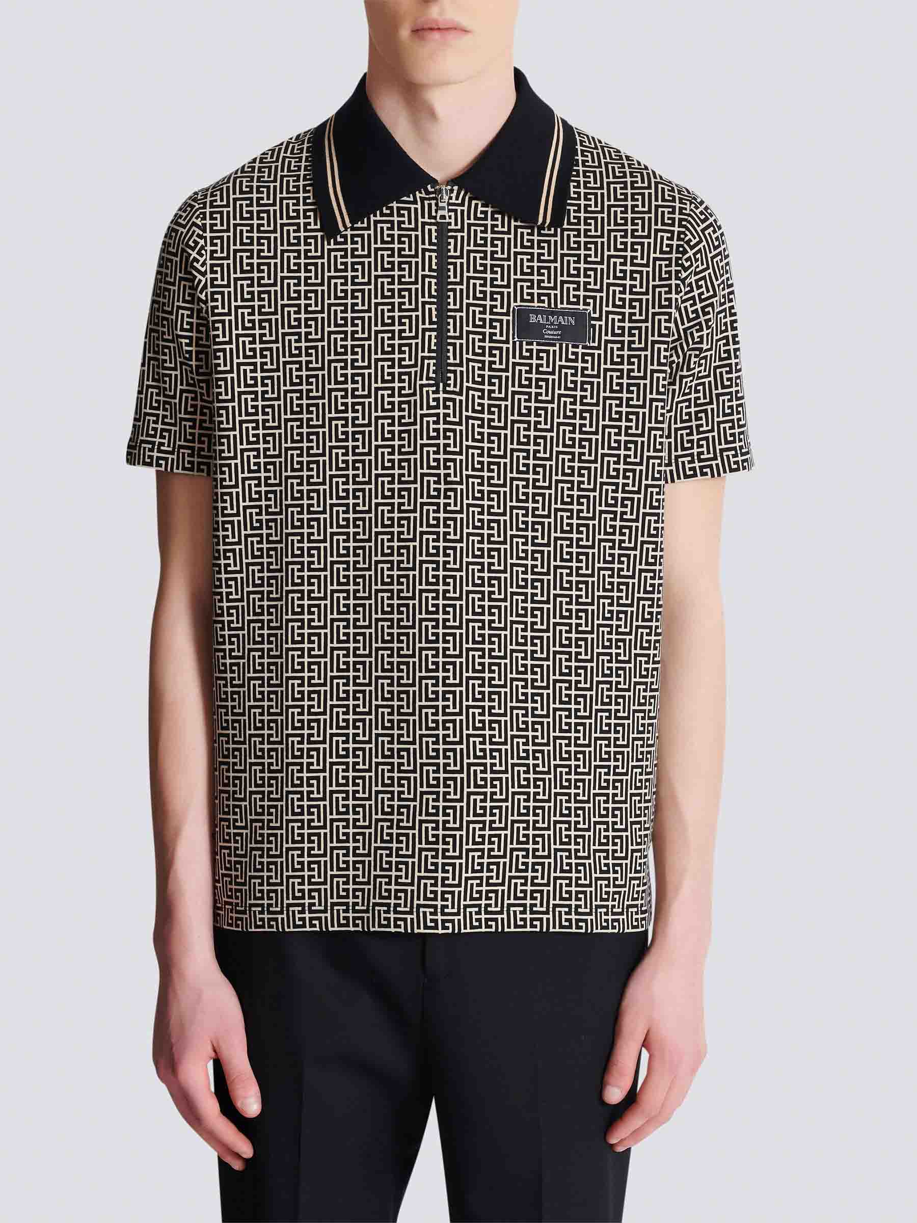 Balmain Hombre Barcelona Polo Monograma PB color Negro sku 552-001651 01 - Foto 1