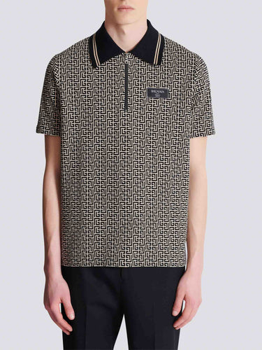Balmain Hombre Barcelona Polo Monograma PB color Negro sku 552-001651 01 - Foto 1