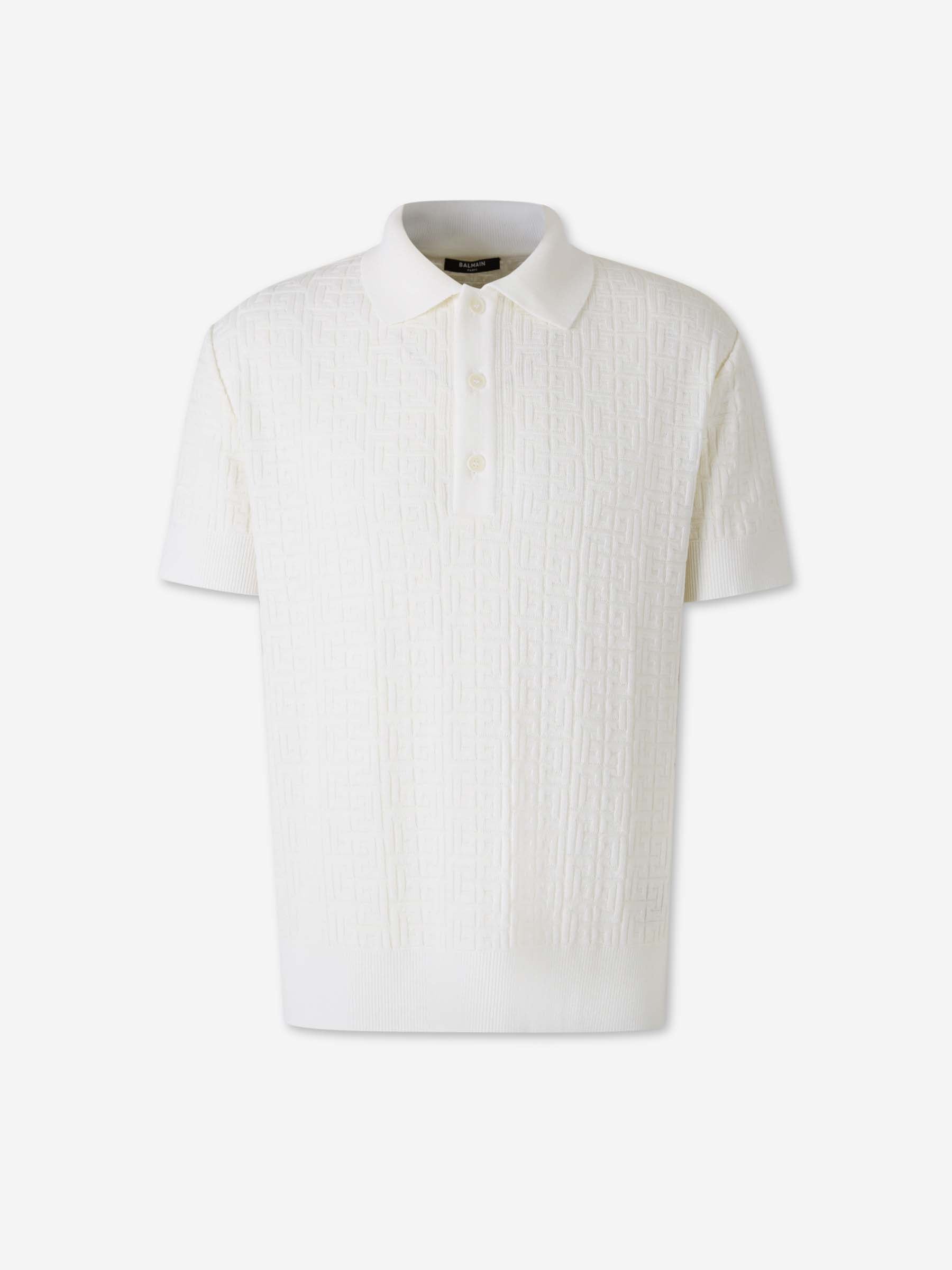 Balmain Hombre Barcelona Polo Punto Monograma color Camel sku 552-001652 01 - Foto 1