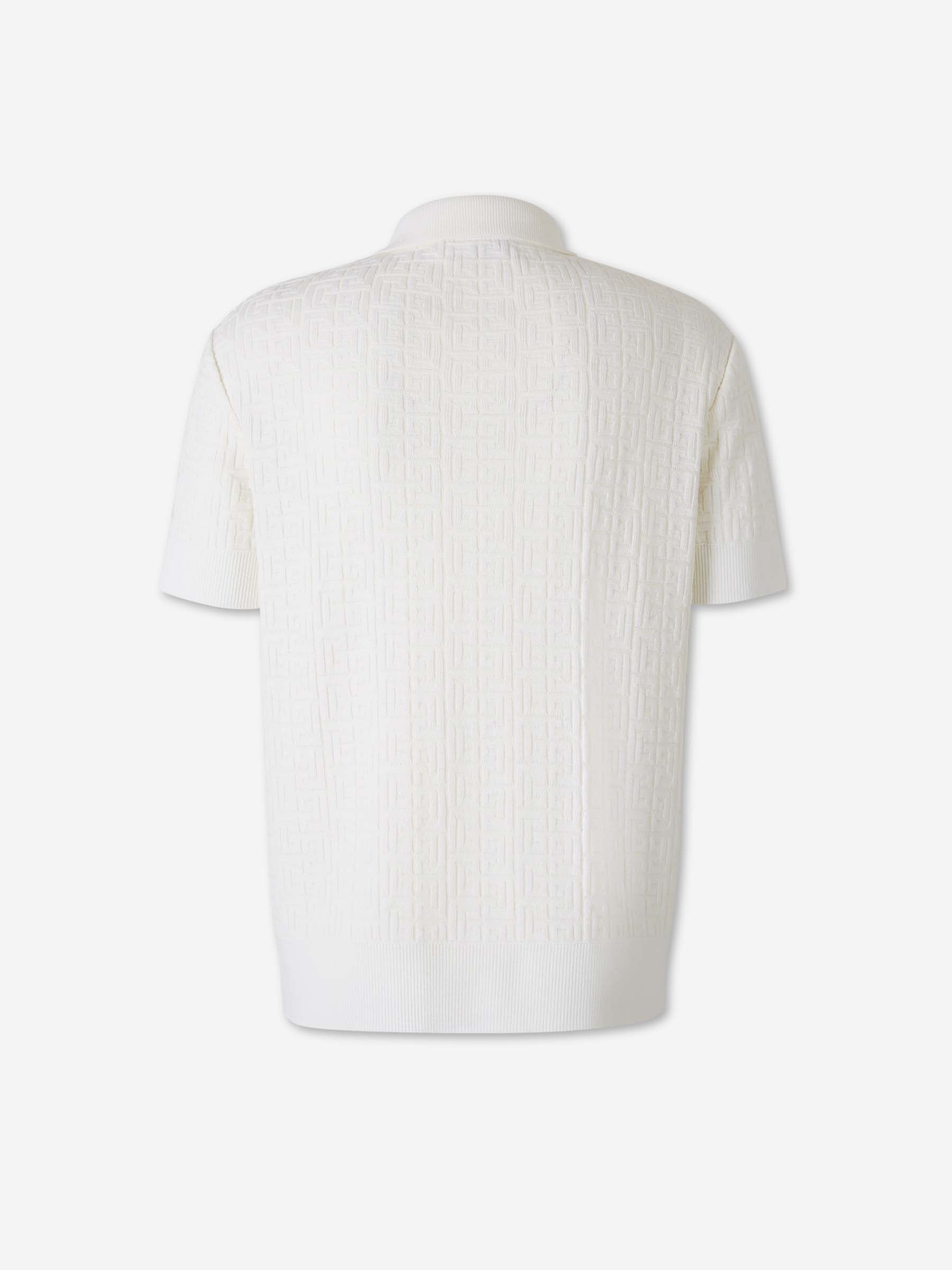 Balmain Hombre Barcelona Polo Punto Monograma color Camel sku 552-001652 01 - Foto 2