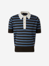 Wales Bonner Hombre Barcelona Polo Punto Lana color Multicolor sku 552-001653 01 - Foto 1