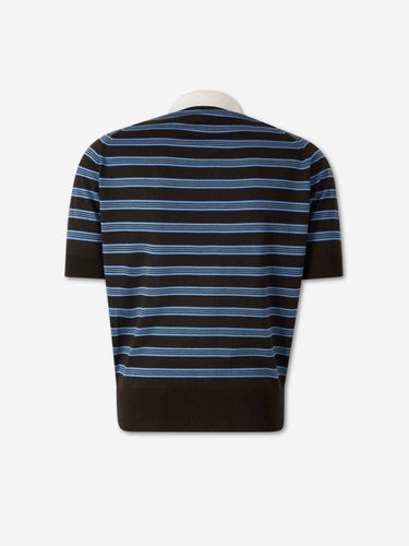 Wales Bonner Hombre Barcelona Polo Punto Lana color Multicolor sku 552-001653 01 - Foto 2