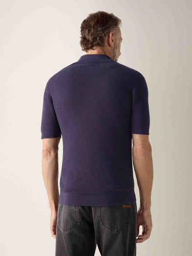 Zegna Hombre Barcelona Polo de Punto color Azul Marino sku 552-001660 01 - Foto 3