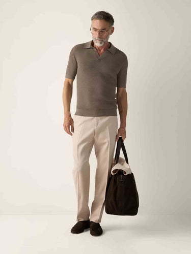 Zegna Hombre Barcelona Polo de Punto color Verde Militar sku 552-001660 02 - Foto 2