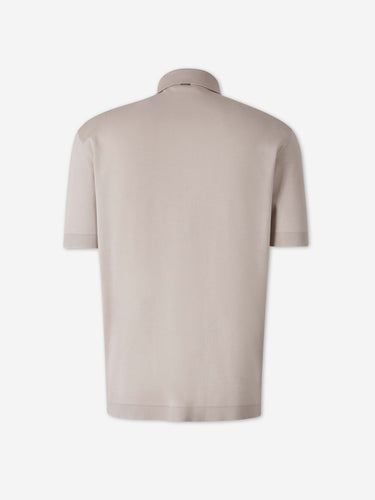 Herno Hombre Barcelona Polo Manga Corta color Taupe sku 552-001661 04 - Foto 2