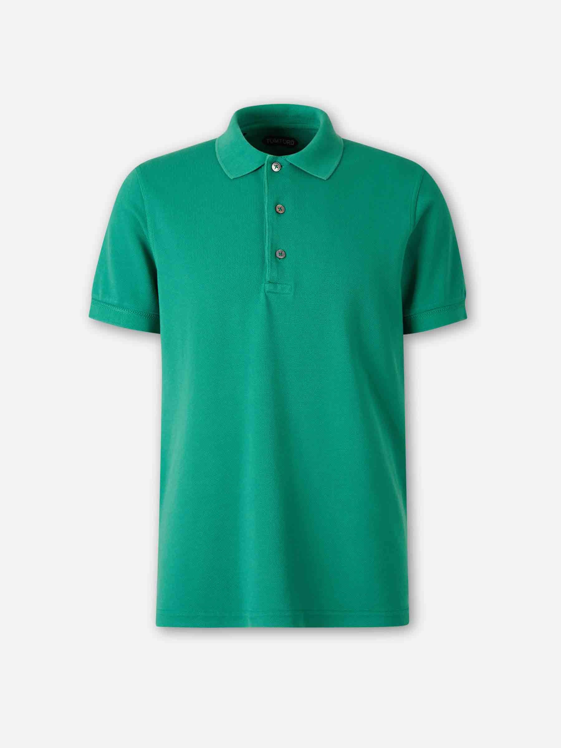 Tom Ford Hombre Barcelona Polo Liso Algodón color Verde sku 552-001662 05 - Foto 1