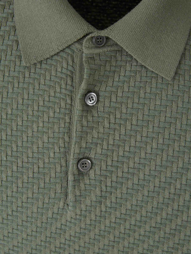 Brioni Hombre Barcelona Polo Formal Algodón color Verde sku 552-001665 01 - Foto 3