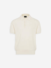 Brioni Hombre Barcelona Polo Formal Algodón color Marfil sku 552-001665 02 - Foto 1