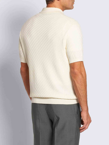 Brioni Hombre Barcelona Polo Formal Algodón color Marfil sku 552-001665 02 - Foto 3