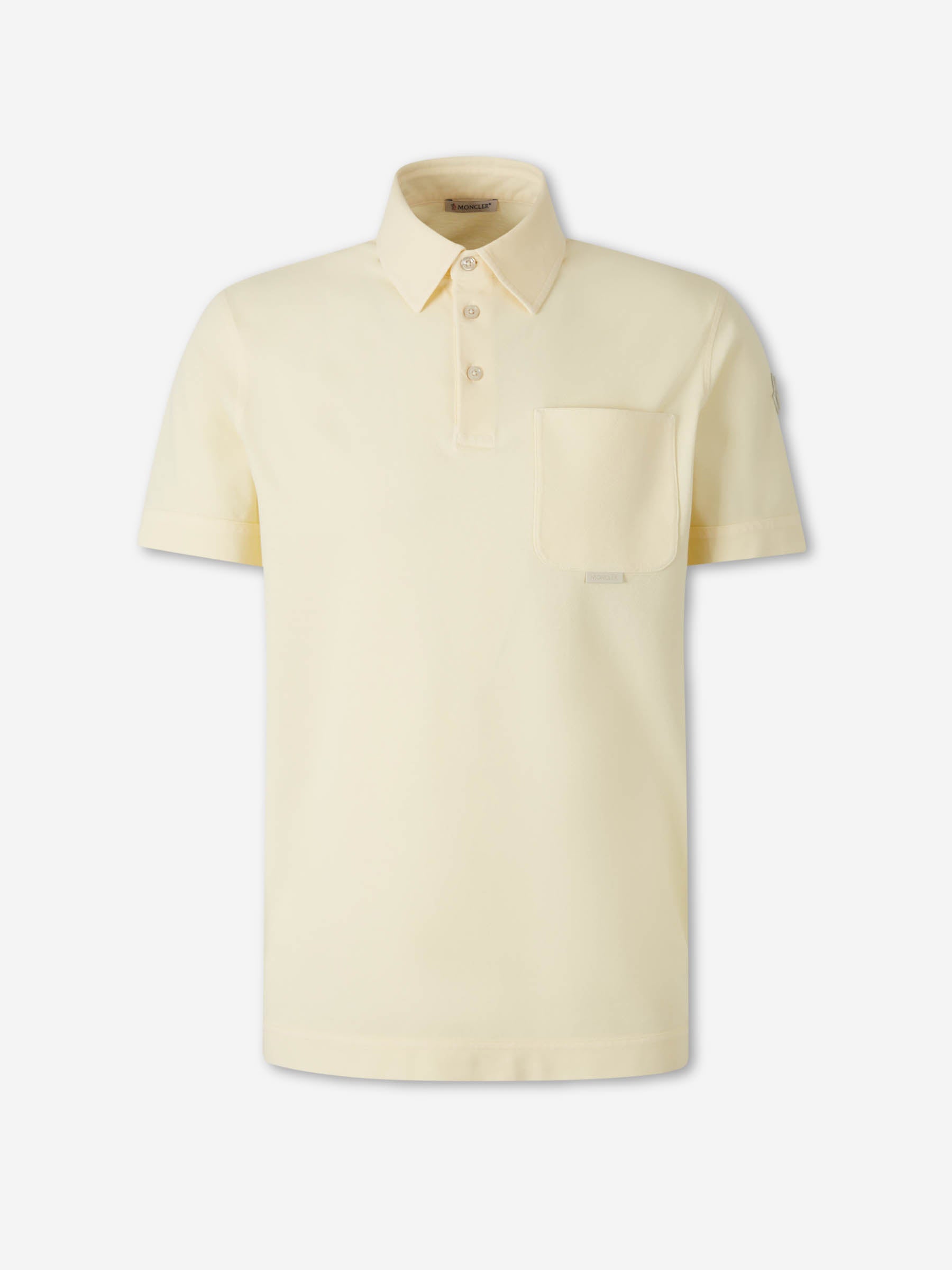 Moncler Hombre Barcelona Polo Manga Corta color Amarillo Claro sku 552-001668 01 - Foto 1