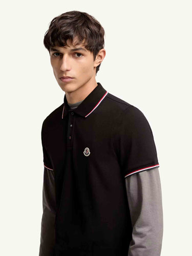 Moncler Hombre Barcelona Polo Manga Corta color Negro sku 552-001670 03 - Foto 4