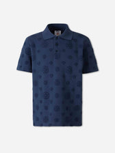 Casablanca Hombre Barcelona Polo Monograma color Azul Marino sku 552-001677 01 - Foto 1