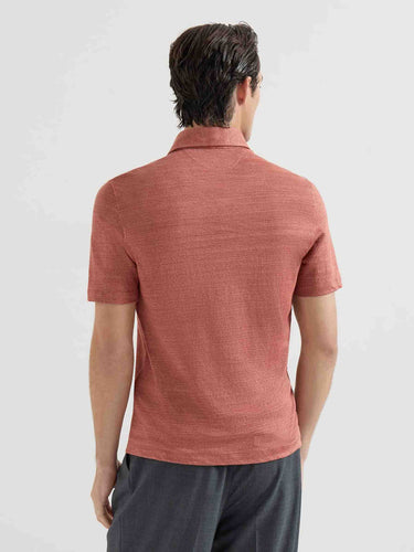 Brunello Cucinelli Hombre Barcelona Polo Punto color Terracota sku 552-001682 01 - Foto 3