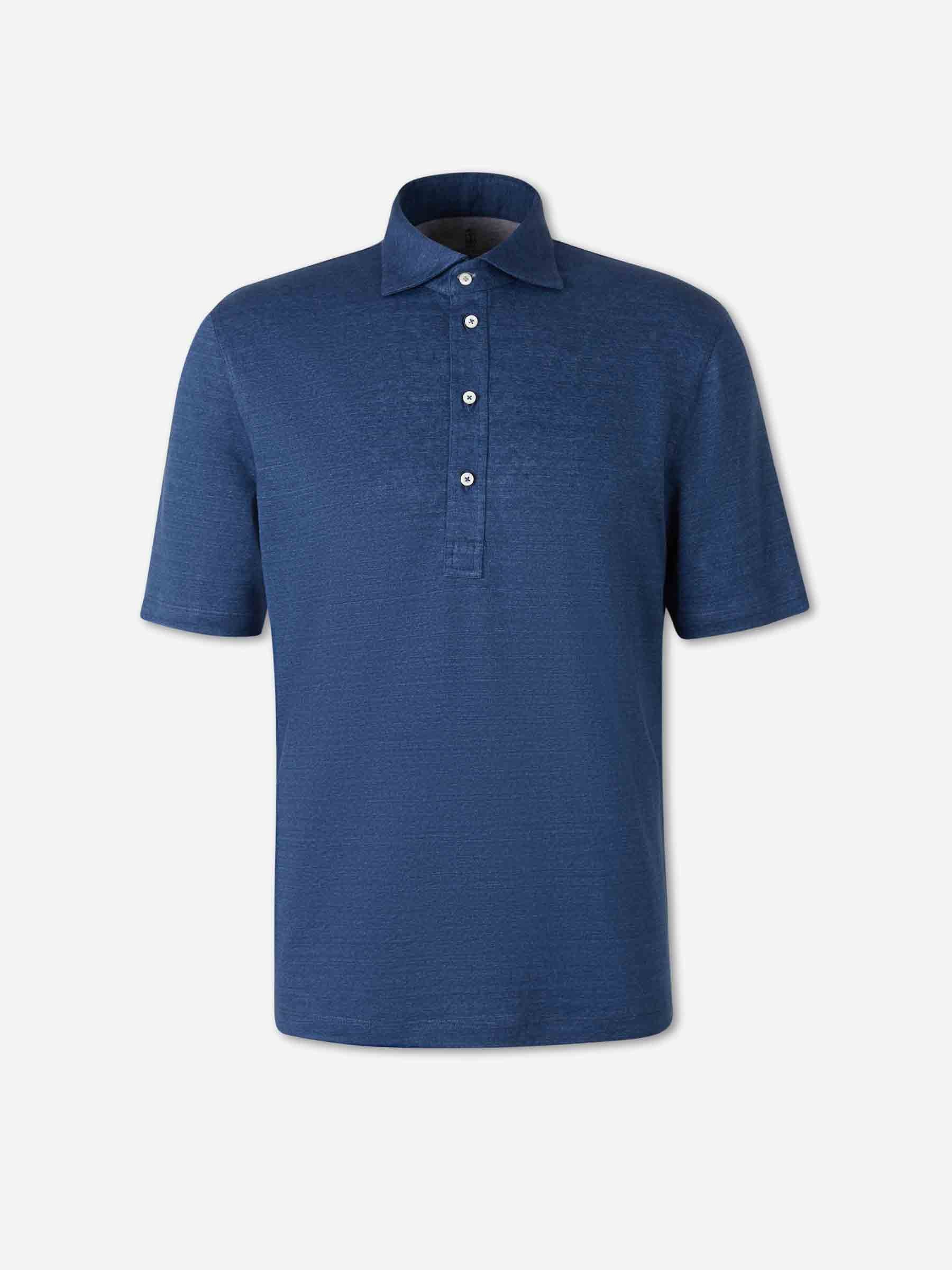 Brunello Cucinelli Hombre Barcelona Polo Manga Corta color Azul Marino sku 552-001683 01 - Foto 1