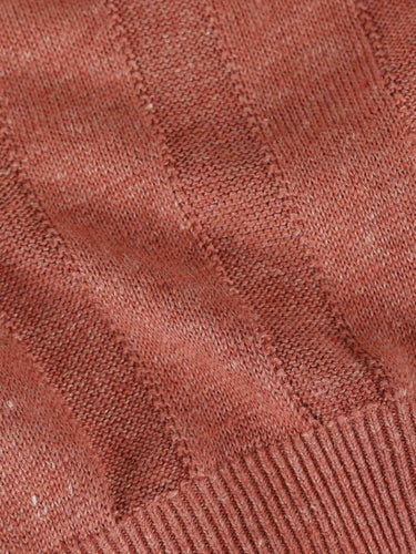 Brunello Cucinelli Hombre Barcelona Polo Punto Lino color Terracota sku 552-001684 01 - Foto 4